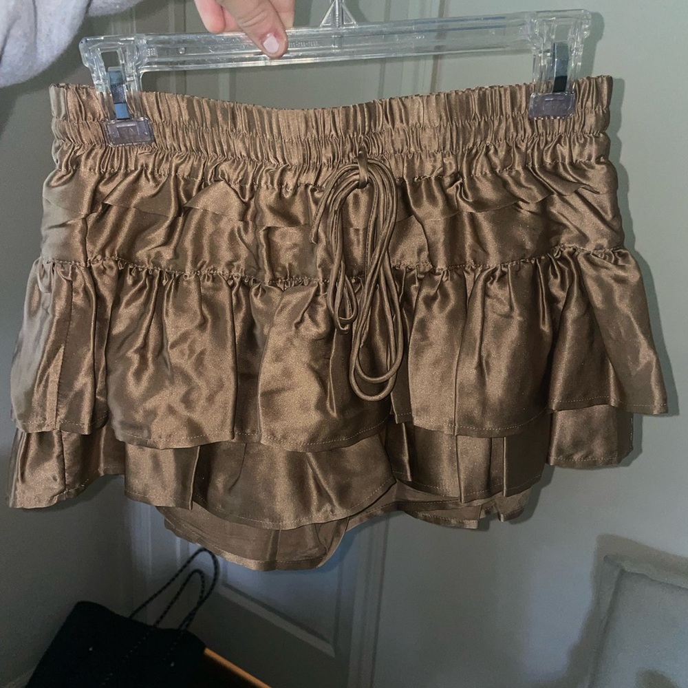 Shug Ruffled Mini Skirt
